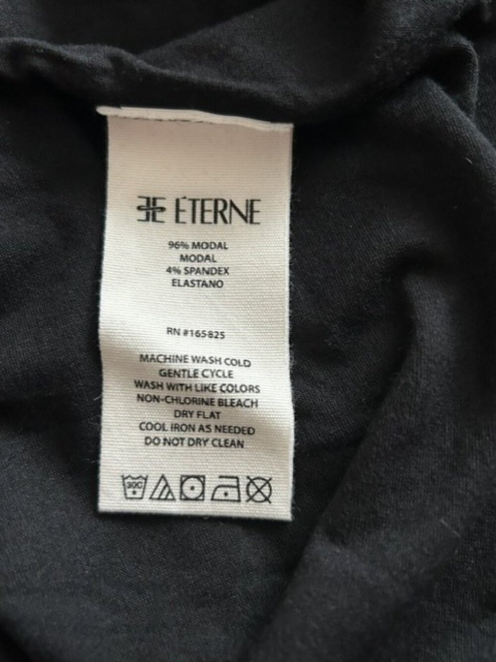 ÉTERNE Black Open Back Long Sleeve Mini Dress Size S NWT - Picture 5 of 5